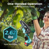 Picture of Seesii Mini Chainsaw Cordless 6-inch, Handheld Electric Power Chain Saw with 2 Batteries, for Tree Trimming Wood Cutting, Best Gifts for Dad, Husband