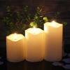 Picture of ANGELLOONG Flickering Flameless Candles, Realistic LED Candles with Remote and Timer, Set of 3 Battery Operated Candles for Room Fall Home Decor Wedding Christmas Decorations