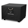 Picture of QH.HOME Fire Pit Cover Square Heavy Duty Fabric 100% Waterproof, Fits Outdoor for 29”,30 inch,31 inch,32 inch Fire Pit/Table Cover,Gas Fire Pit Cover (32”L x 32”W x 24”H,Black)