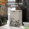 Picture of Package Delivery Box for Porch, 48 Gallon Storage Box with Lockable Secure, Large Double Wall Resin Outdoor Package Delivery and Waterproof Deck Box