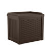 Picture of Suncast 22 Gallon Small Resin Storage Seat, Java, SSW600J