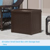 Picture of Suncast 22 Gallon Small Resin Storage Seat, Java, SSW600J