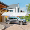 Picture of Outsunny 10'x20' Carport Heavy Duty Galvanized Car Canopy with Included Anchor Kit, 3 Reinforced Steel Cables, White