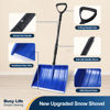 Picture of Yocada Snow Shovel for Driveway Home Garage Snow Removal with D-Grip Handle Aluminum Strip 48 inch Long Large Capacity Shovel for Garden Car Camping Outdoor