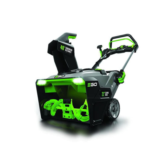 Picture of EGO Power+ SNT2112 21-Inch 56-Volt Lithium-Ion Cordless Snow Blower with Steel Auger - (2) 5.0Ah Batteries and Dual Port Charger Included, Black