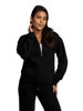 Picture of Fruit of the Loom Eversoft Fleece Hoodies, Pullover, Moisture Wicking & Breathable, Sizes S-4x, Black Full Zip, Large