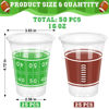 Picture of 50 PCS Football Cups, 16 OZ Football Party Cups, Thickened Football Plastic Cups, Disposable Clear Drinking Cups in 2 Designs for Super Bowl Party Supplies Football Party Decorations Super Bowl Favors