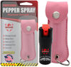 Picture of FIGHTSENSE Self Defense Pepper Spray - 1/2 oz Compact Size Maximum Strength Police Grade Formula Best Self Defense Tool for Women W/Leather Pouch Keychain (Pink)