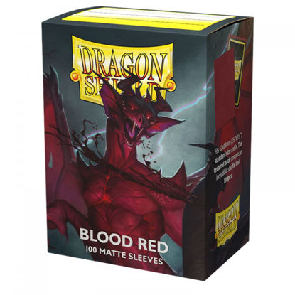 Picture of Arcane Tinmen Dragon Shield Sleeves - Matte: Blood Red 100CT - MTG Card Sleeves are Smooth & Tough - Compatible with Pokemon & Magic The Gathering Card Sleeves (AT-11050)