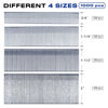 Picture of SimCos 18 Gauge Brad Nails 4 Sizes (2",1-1/2",1-1/4",3/4") Galvanized 18 GA Nail Gun Nails Assorted and Small Finishing Nails for Pneumatic, Electric Brad Nailer (Assembly 1000)