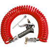 Picture of Boeray Heavy Duty Truck Air Duster Blow Gun Cleaning with 9 Meter Long Coil and 2 interchangeable nozzle tips- Red Air Seat Blow Gun Kit