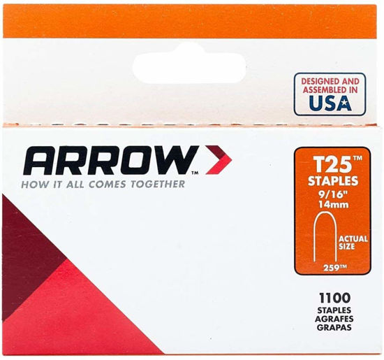 Picture of T25 Arrow Staples 9/16" (14mm) (Pack of 1000)