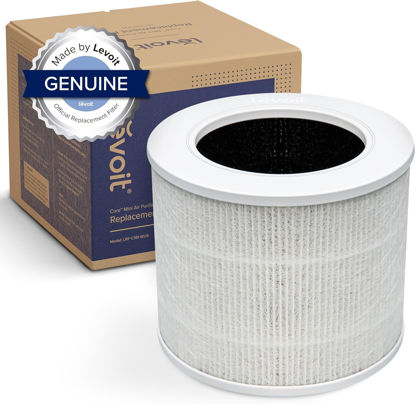 Picture of LEVOIT Core Mini-P Air Purifier Replacement Filter, 3-in-1, High-Efficiency Activated Carbon, Core Mini-RF, 1 Pack, White