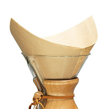 Picture of Chemex Bonded Filter - Natural Square - 100 Count (Pack of 2) - Exclusive Packaging