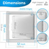 Picture of Access Panel for Drywall - 12x12 inch - Wall Hole Cover - Access Door - Plumbing Access Panel for Drywall - Heavy Durable Plastic White