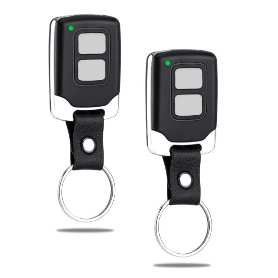 Picture of 2 Garage Door Opener Remote, for Lift Master Chamberlain Craftsman Garage Door Opener Remote 893LM 893Max 891LM 971LM 973LM 371LM 373LM, Red Orange Green Yellow Purple Learn Button Garage Door Remote