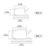 Picture of XHF 5/8” Adhesive Cord Clips White 60pcs, Cable Management Staples for Under Desk, Car, Wall, TV, PC, Ethernet