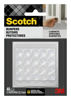 Picture of Scotch Clear Adhesive Bumper Pads 40 PCS, Self-Stick Rubber Pads 1/2" Round, Cabinet Door Rubber Bumpers, Designed to Protect Cabinets and Drawers, Sound Dampening, Transparent (SP951-NA)