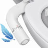 Picture of BIGCOW Ultra-Slim Bidet Attachment for Toilet - Dual Nozzle (Frontal & Rear Wash) with Adjustable Cold Water Pressure and Stainless Steel Inlet - Hygienic Solution for Fresh Cleanliness