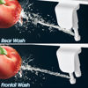 Picture of BIGCOW Ultra-Slim Bidet Attachment for Toilet - Dual Nozzle (Frontal & Rear Wash) with Adjustable Cold Water Pressure and Stainless Steel Inlet - Hygienic Solution for Fresh Cleanliness