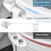 Picture of BIGCOW Ultra-Slim Bidet Attachment for Toilet - Dual Nozzle (Frontal & Rear Wash) with Adjustable Cold Water Pressure and Stainless Steel Inlet - Hygienic Solution for Fresh Cleanliness