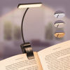 Picture of Gritin 19 LED Rechargeable Book Light for Reading in Bed with Memory Function- Eye Caring 3 Color Temperatures,Stepless Dimming Brightness,80 Hrs Runtime Lightweight Clip On Light for Book Lovers