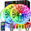 Picture of Leeleberd Led Lights for Bedroom 100 ft (2 Rolls of 50ft) Music Sync Color Changing RGB Led Strip Lights with Remote App Control Bluetooth Led Strip, Led Lights for Room Home Kitchen Party Decor