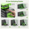 Picture of Huepar Laser Level 360 Self Leveling, 3 x 360° High Brightness Cross Line Laser for Construction and Picture Hanging, 12 Green Laser Level Tool with 5200 mAh Rechargeable Battery & Hard Carry Case