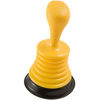 Picture of PlumbCraft 7504400 Powerful Home Sink Works on Showers, Tubs Types, Clear Drains Fast with Minimal Effort, Small - 7.5", Yellow Mini Plunger
