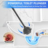 Picture of LOVLOY Toilet Plunger with Holder, Plunger with Unique Holder, Plungers for Bathroom with Holder, Toilet Plunger Heavy Duty (1, Black)