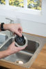 Picture of Waste King Black Disposer EZ Mount Garbage Disposal Stopper and Splash Guard for Sink Drain, 1025