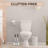 Picture of UMIEN Toilet Brush and Plunger Set 18-in - Updated 2025 No-Rust - Stainless Steel Design - Long Handles - with Freestanding Canister