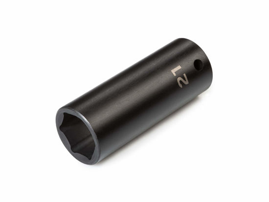 Picture of TEKTON 1/2 Inch Drive x 21 mm Deep 6-Point Impact Socket | SID23121
