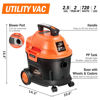 Picture of Armor All AA255W Wet/Dry Utility Vac 2.5 Gallon, 2.5-Gallon,120 Volts (AC), Orange/Black