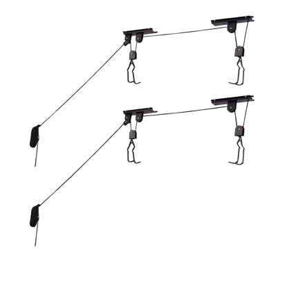 Picture of RAD Sportz Bicycle Hoist 2-Pack Quality Garage Storage Bike Lift with 100 lb Capacity Even Works as Ladder Lift Premium Quality