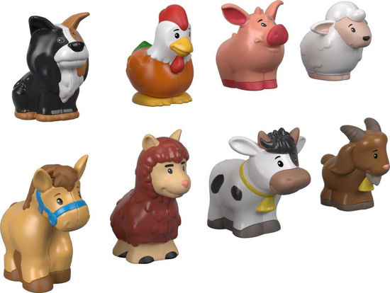 Picture of Fisher-Price Little People Toddler Toys Farm Animal Friends 8-Piece Figure Set for Pretend Play Ages 1+ Years