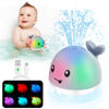 Picture of ANGGIKO Baby Bath Toys, Toddler Bath Toys for Kids Ages 1-3, Light Up Whale Bath Toy Sprinkler, Infant Baby Toys 6-12-18 Months Bathtub Fountain Water Toy Baby Shower 1st Birthday Valentines Day Gifts