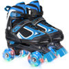 Picture of Kids Roller Skates for Boys - Blue for Big Kids Age 7 8 9 10 - Adjustable All Light up Wheels Indoor Outdoor Sports Birthday Gift for Son and Grandson