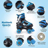 Picture of Kids Roller Skates for Boys - Blue for Big Kids Age 7 8 9 10 - Adjustable All Light up Wheels Indoor Outdoor Sports Birthday Gift for Son and Grandson