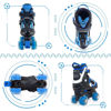 Picture of Kids Roller Skates for Boys - Blue for Big Kids Age 7 8 9 10 - Adjustable All Light up Wheels Indoor Outdoor Sports Birthday Gift for Son and Grandson
