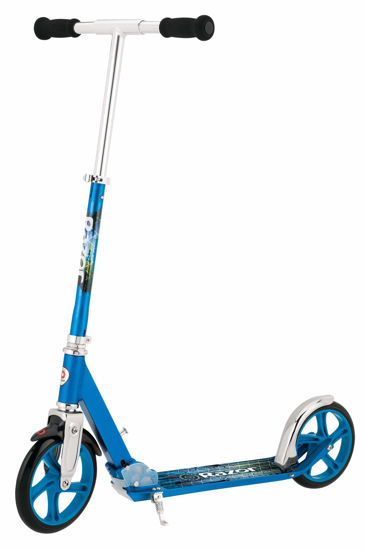 Picture of Razor A5 Lux Kick Scooter for Kids Ages 8+ - 8" Urethane Wheels, Anodized Finish Featuring Bold Colors and Graphics, for Riders up to 220 lbs