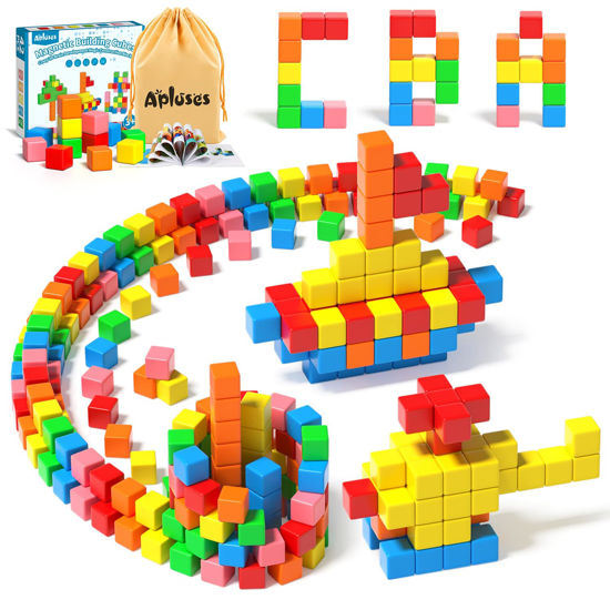 Picture of 42PCS Magnetic Blocks, Gifts for 3 4 5 6 Year Old, Magnet Building Blocks for Toddlers, Girls & Boys, Sensory - Montessori - Autism - Magnetic Toys for Kids Ages 3-5 4-8