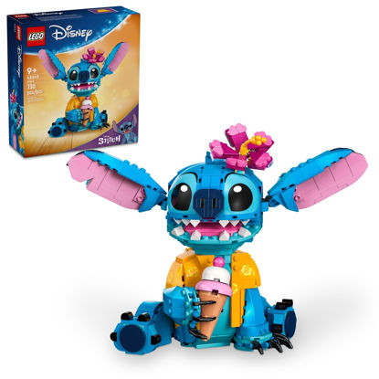 Picture of LEGO Disney Stitch Toy Building Kit, Disney Toy for 9 Year Old Kids, Buildable Figure with Ice Cream Cone, Fun Disney Gift for Girls, Boys and Lovers of The Hit Movie Lilo and Stitch, 43249