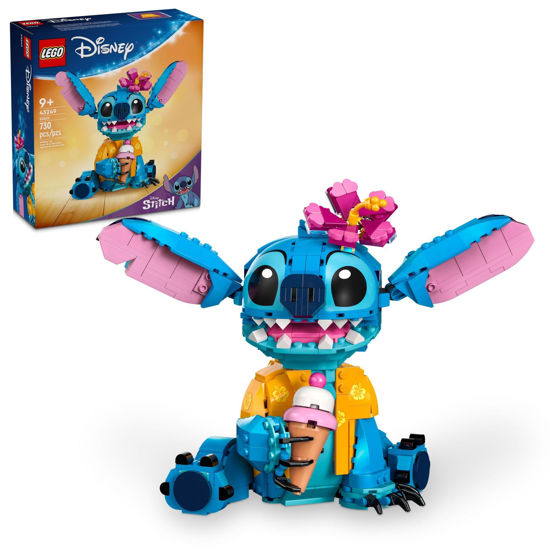Picture of LEGO Disney Stitch Toy Building Kit, Disney Toy for 9 Year Old Kids, Buildable Figure with Ice Cream Cone, Fun Disney Gift for Girls, Boys and Lovers of The Hit Movie Lilo and Stitch, 43249