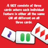 Picture of SET Enterprises SET - The Family Card Game of Visual Perception - Race to Find The Matches, For Ages 8+,81 Cards, Rules included