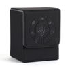 Picture of Arkeiliy Card Deck Box, 110+ Storage MTG Deck Box with 50 Pcs Card Sleeve, Collectible Trading Card Cases for Magic Commander and More (Black)