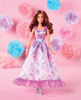 Picture of Barbie Signature Birthday Wishes Doll, Collectible in Satiny Lilac Dress with Wavy Brown Hair