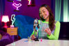 Picture of Monster High Frankie Stein Doll in Denim Jacket & Shorts, Includes Pet Dog Watzie & Accessories Like a Backpack, Snack & Notebook