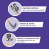 Picture of Casdon Dyson Cordless Vacuum | Interactive & Officially Licensed Toy Dyson Vacuum For Children Aged 3+ | Realistic Role-Play Fun