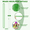 Picture of 12 PCS St. Patricks Day Beads Necklace, 33" Green Mardi Gras Beads Necklaces Christmas Necklaces Irish Saint Patricks Necklaces for St. Patricks Day Mardi Gras Parade Throws Birthday Party Favors